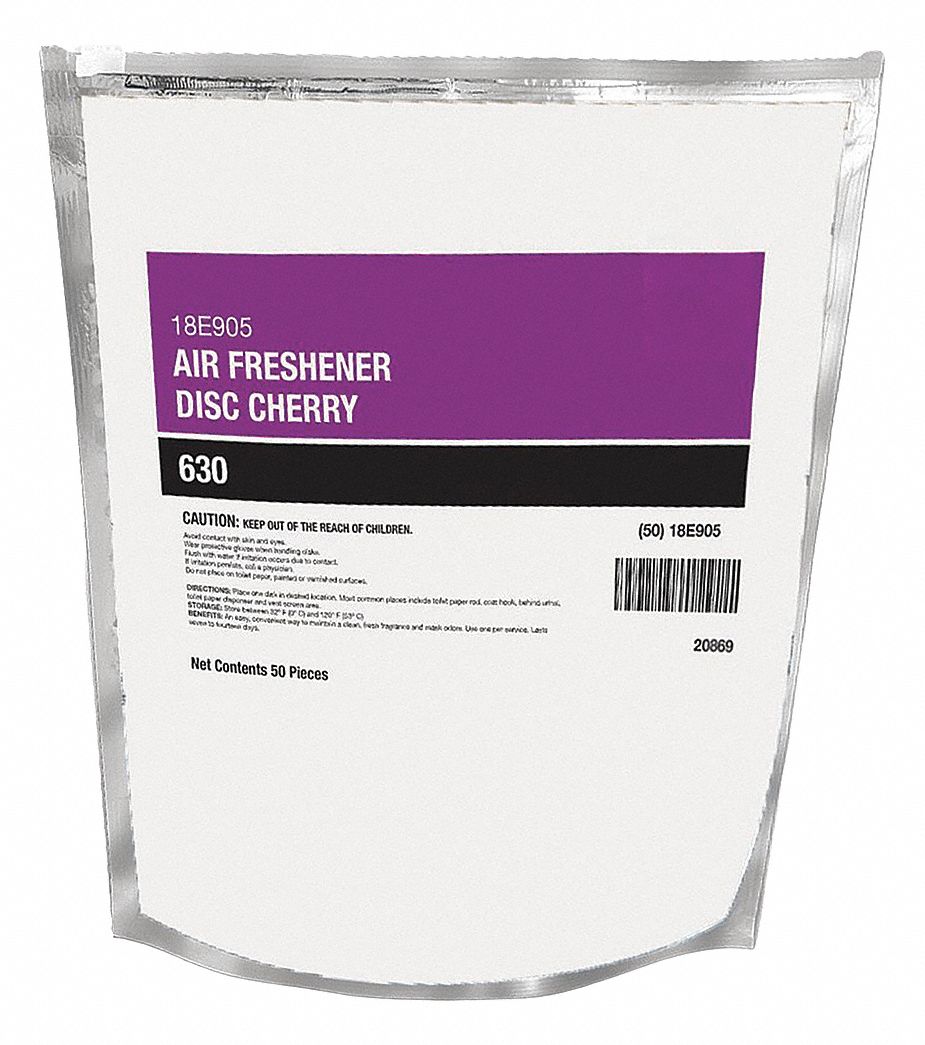 Air Freshener: Bag, 50 ct Container Size, Tablet, Ready to Use, Cherry
