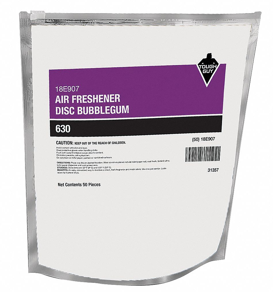 Air Freshener: Bag, 50 ct Container Size, Tablet, Ready to Use, Bubblegum