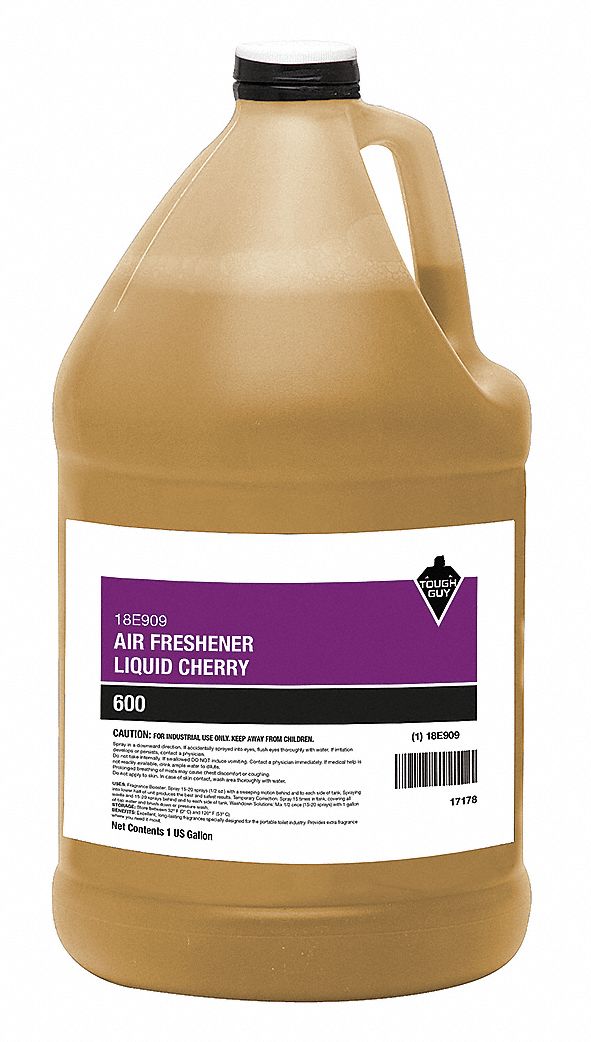 Air Freshener: Jug, 1 gal Container Size, Liquid, Ready to Use, Cherry