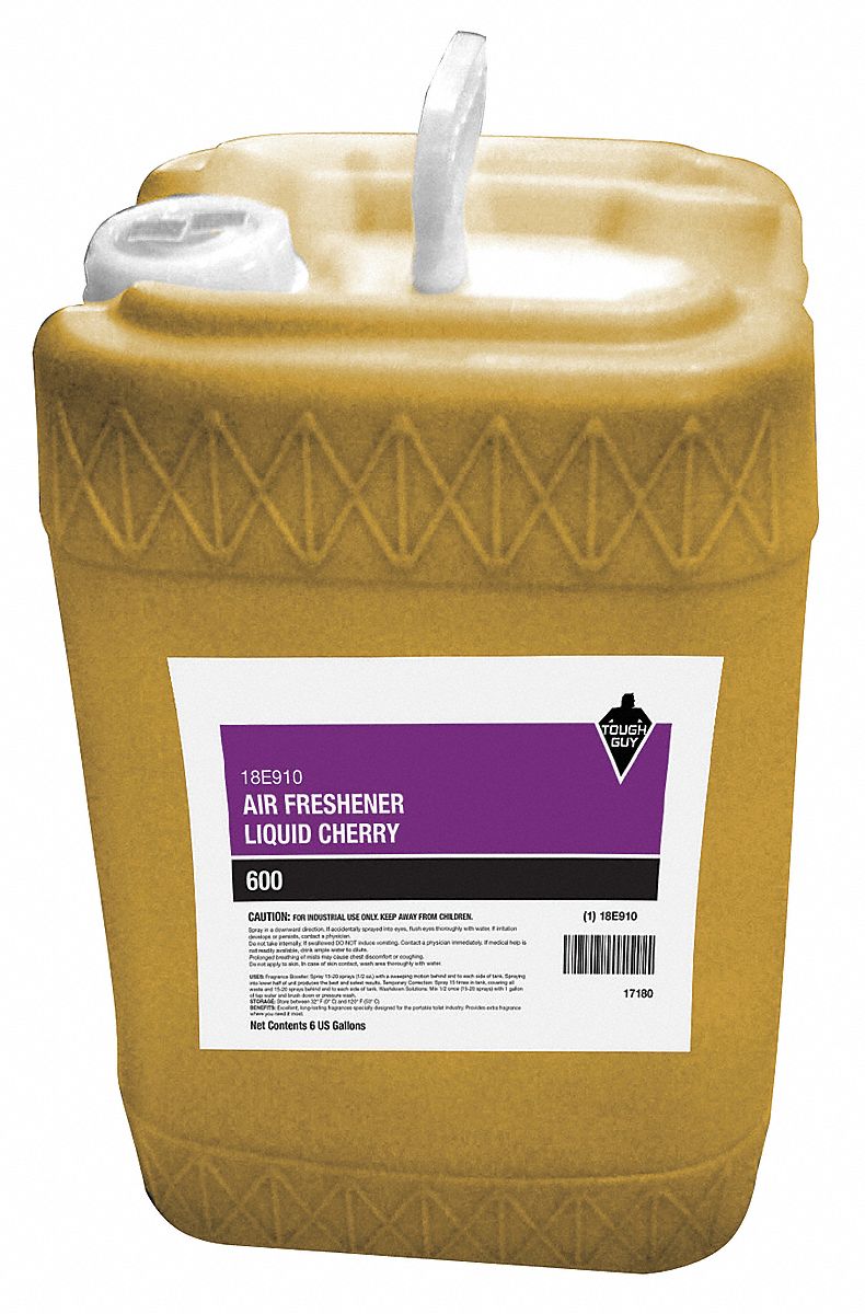Air Freshener: Jug, 6 gal Container Size, Liquid, Ready to Use, Cherry