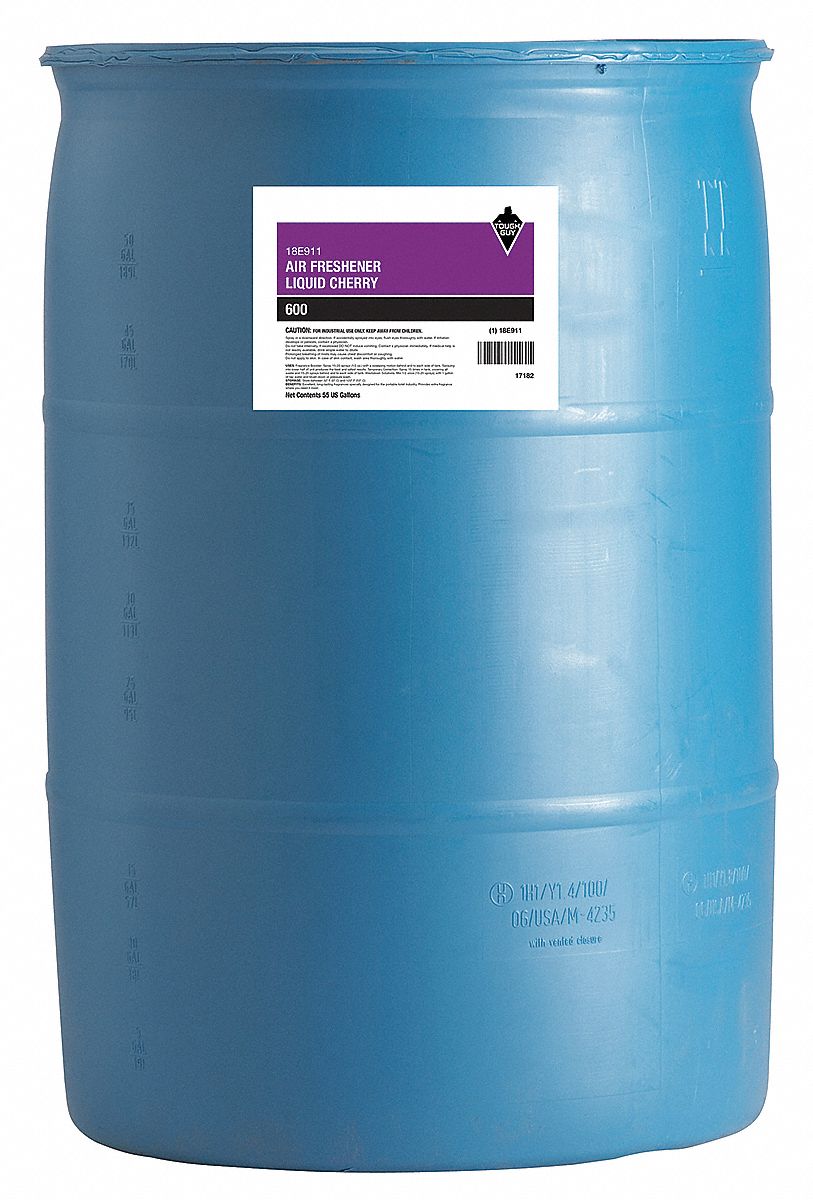 Air Freshener: Drum, 55 gal Container Size, Liquid, Ready to Use, Cherry