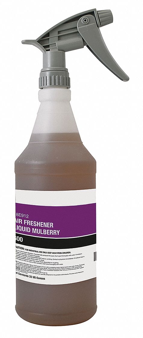 Air Freshener: Trigger Spray Bottle, 32 oz Container Size, Liquid, Ready to Use, Mulberry