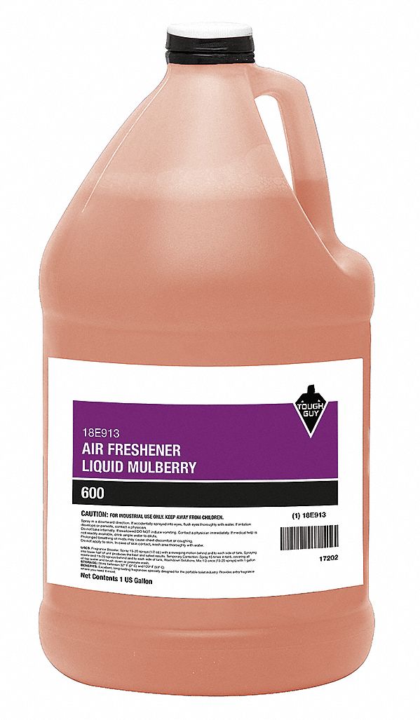 Air Freshener: Jug, 1 gal Container Size, Liquid, Ready to Use, Mulberry