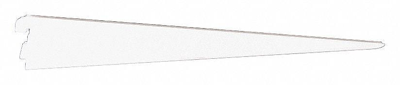 11 IN White Dual-Trak Shelf Bracket