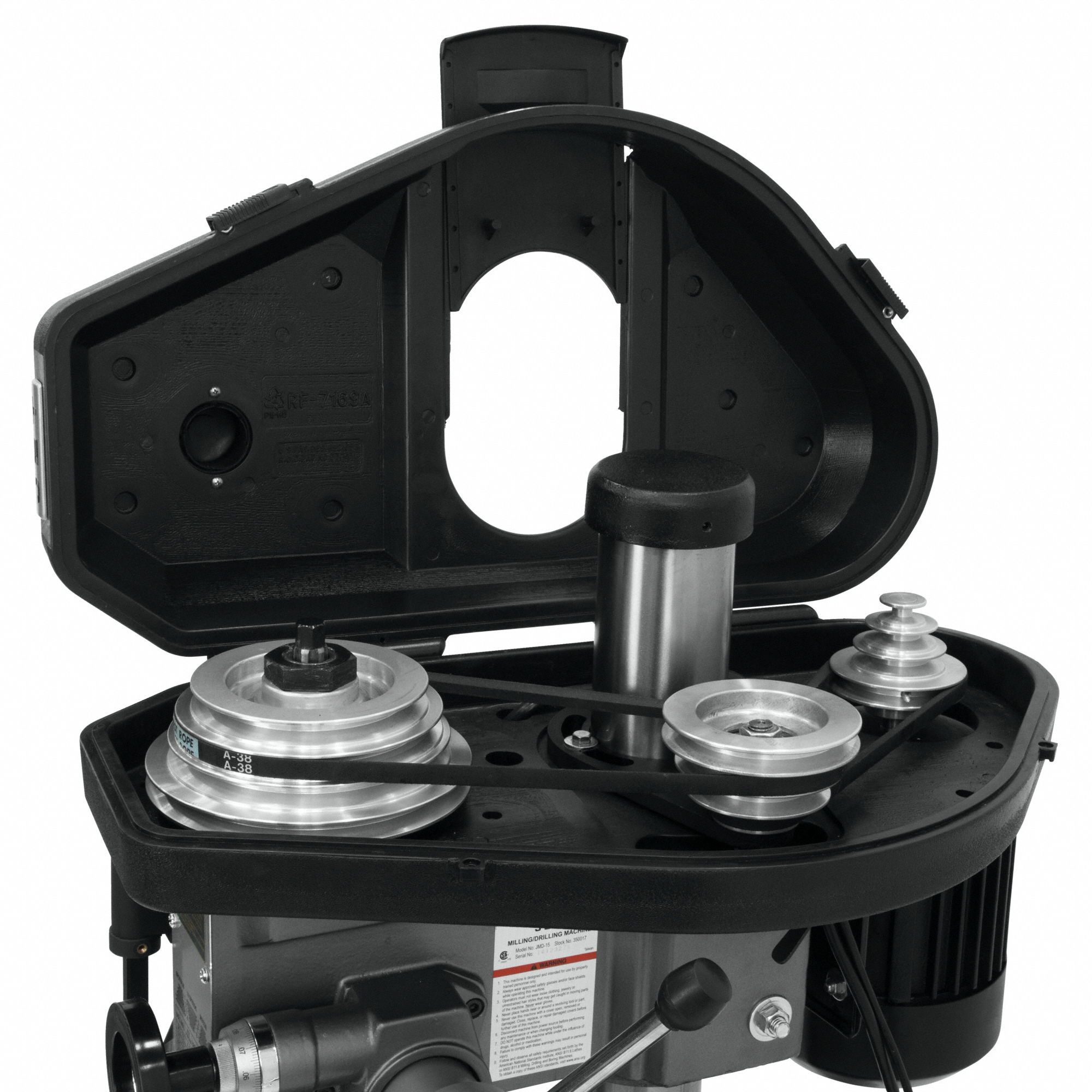 JET Mill Drill Machine R8, 14 1/2 in Swing, 1 Phase, 120/240V, 1 in Drilling Capacity Steel