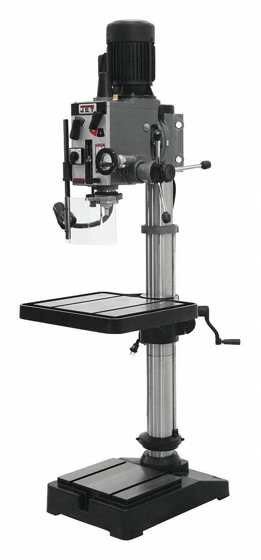 JET, Geared Head, Fixed, Floor Drill Press - 18F197|354020 - Grainger