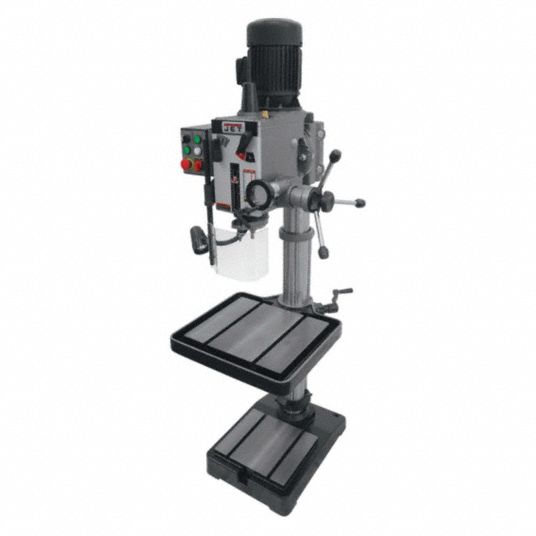 JET, Geared Head, Fixed, Floor Drill Press - 18F198|354022 - Grainger