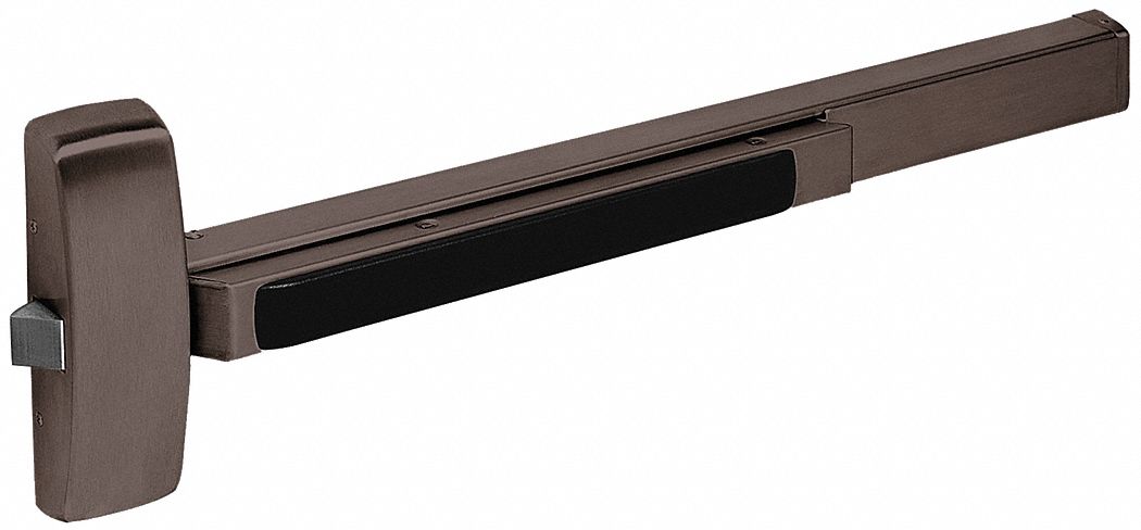 Exit Device: 36 in Max Door Wd, Bronze