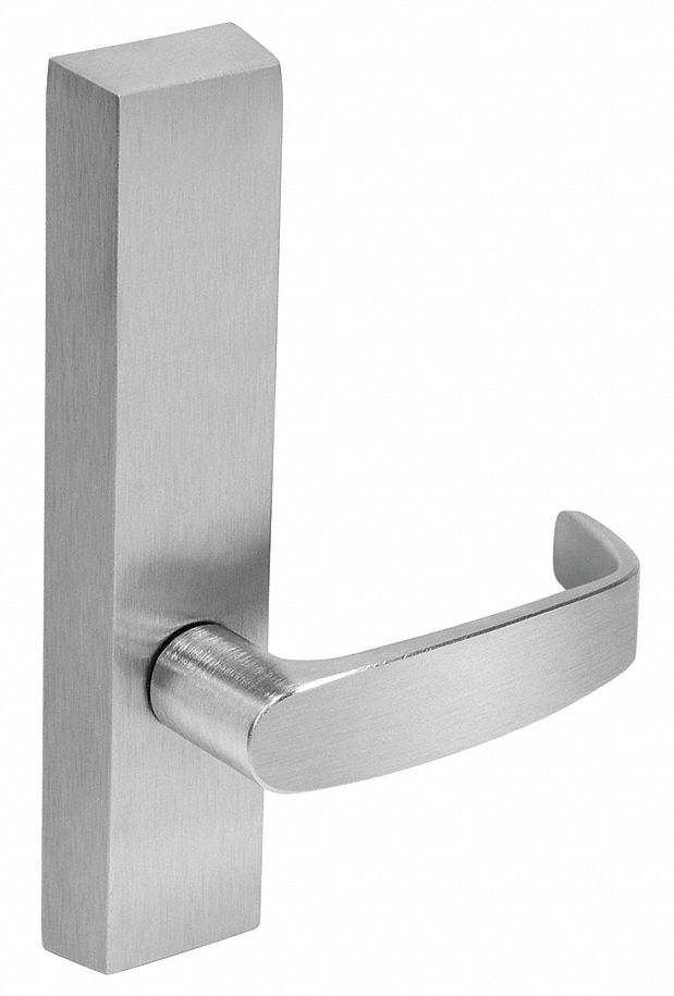 Mechanical Exit Device Trim: 48 in Max Door Wd, Chrome
