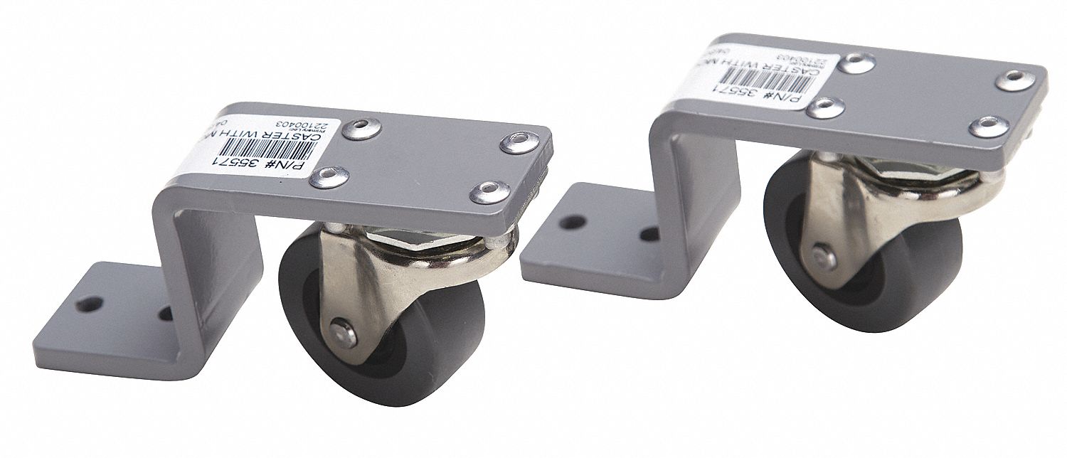 GENIE, 5 in x 2 in x 3 in, Steel, Load Lifter Front Swivel Caster