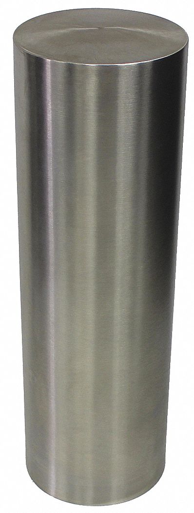 Bollard Cover: 6-5/8 in dia For Post Size, 36 in Overall Ht, 9 in Outside Dia., Stainless Steel