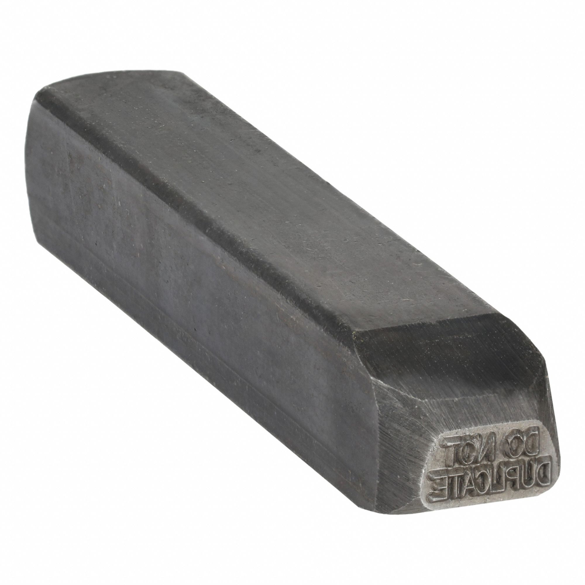 Hand Stamp Kit: Do Not Duplicate, 3 in Shank Lg, 1/16 in Character Ht, Steel