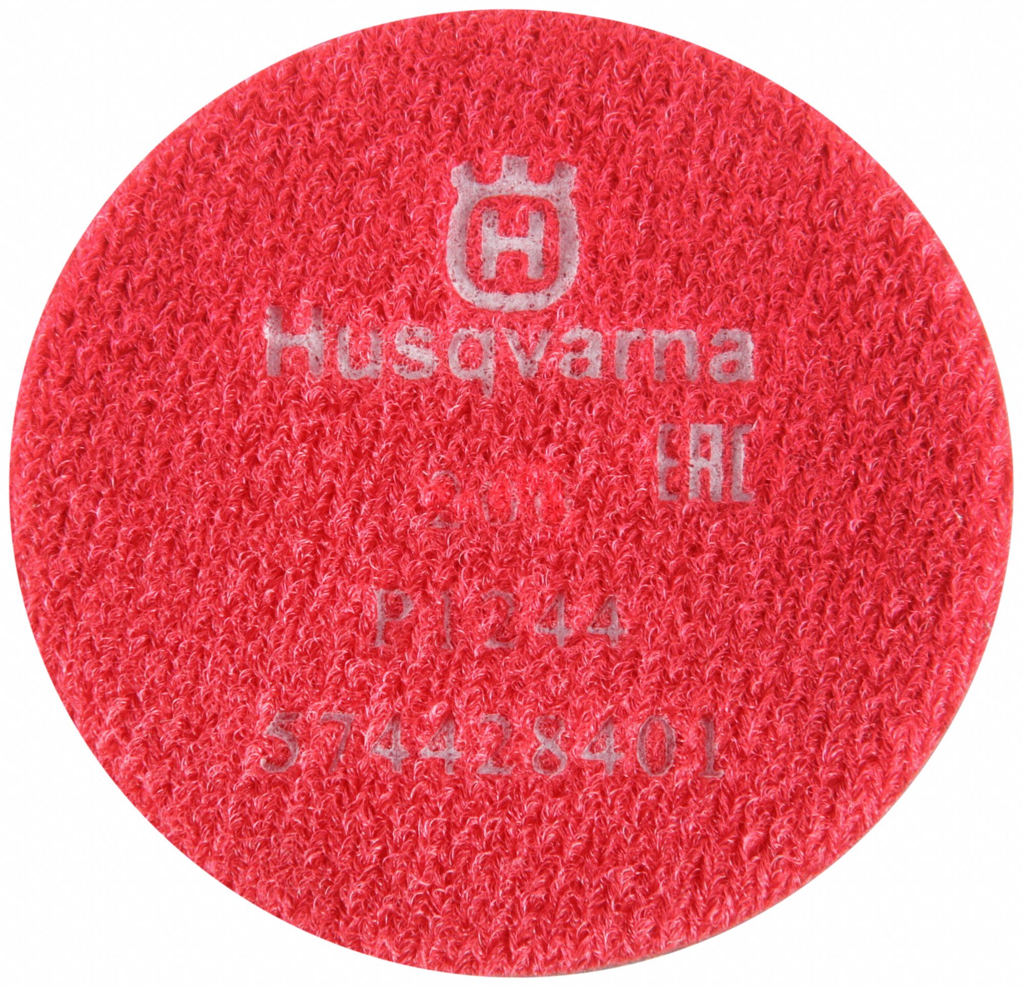 Polishing Pad: 200 Grit, Red, 6 Segments, Concrete, Clockwise, 2, 000 RPM Max. Speed, Round