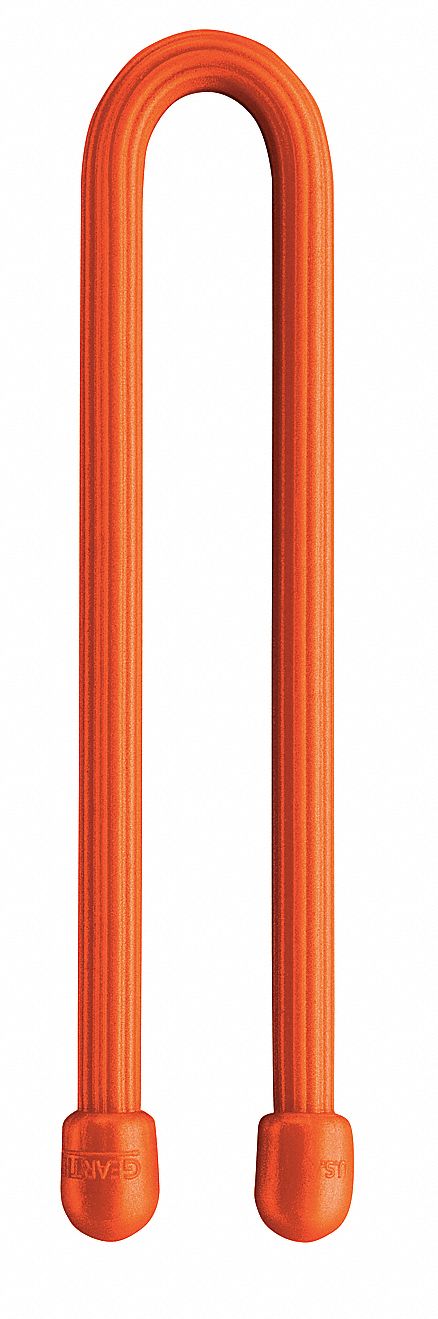 Gear Tie Orange 6 in PK2