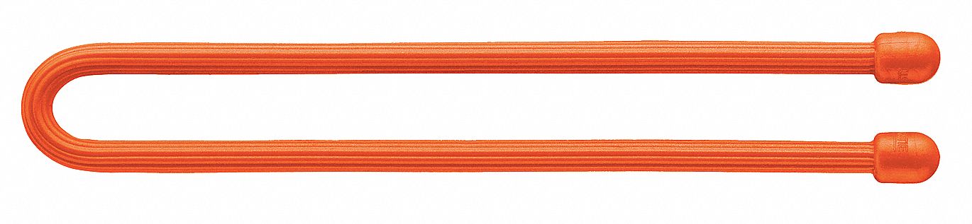 Gear Tie Orange 12 in PK2