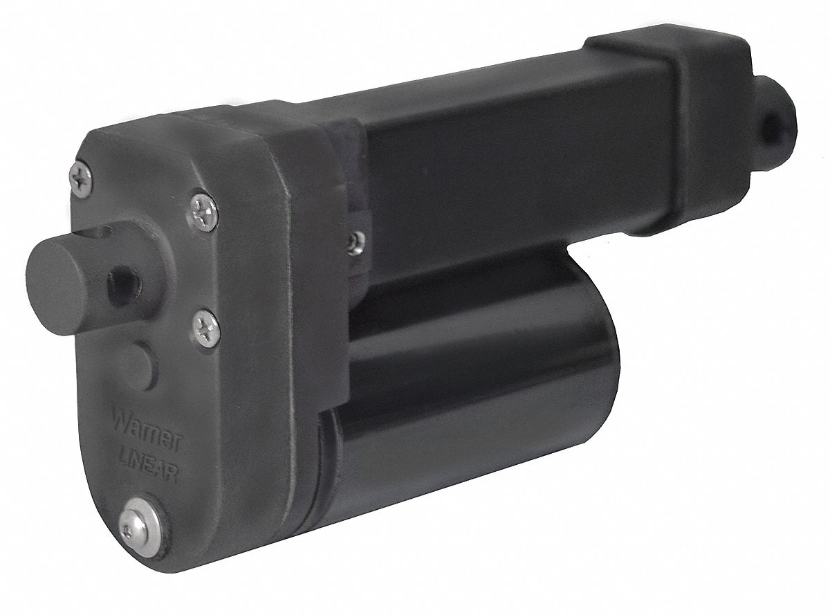Linear Actuator: 100 lb Rated Load, 6 in Stroke Lg, 30 in/min, 50% Duty Cycle, 12V DC