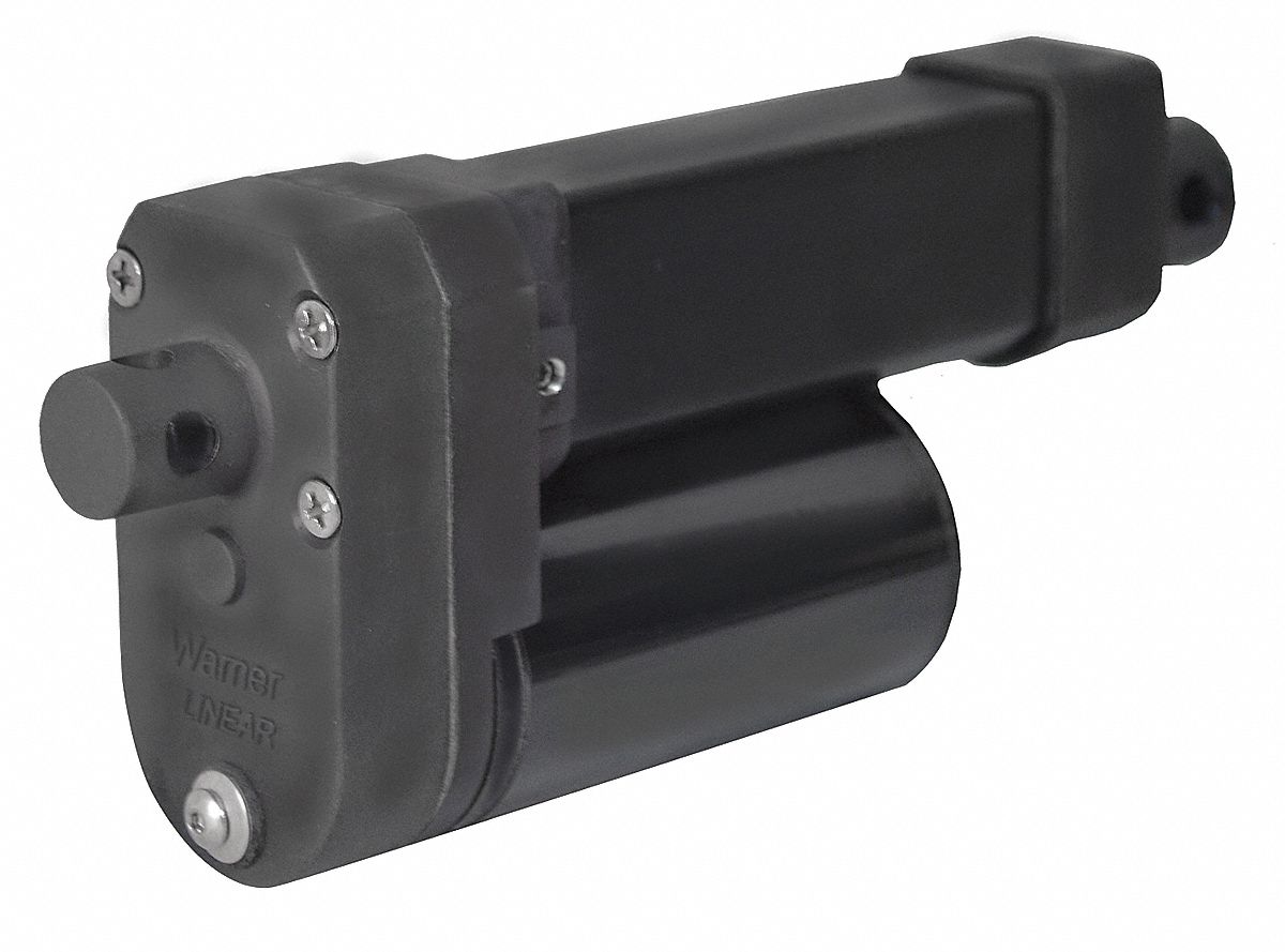 WARNER LINEAR Actuador Lineal, Carga Nominal 100 lb., Longitud del  Desplazamiento 2, Velocidad @ Carga Nominal 30 pulg./min. - Actuadores  Lineales - 18G684