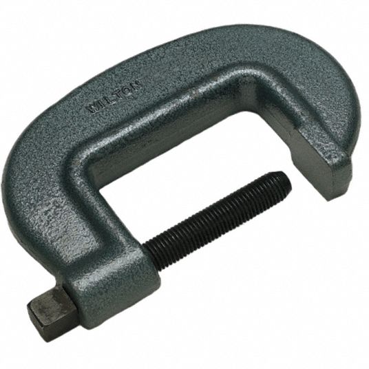 WILTON Extra Heavy Duty Forged Steel C-Clamp, 10 1/4 in Max. Opening, 3 ...