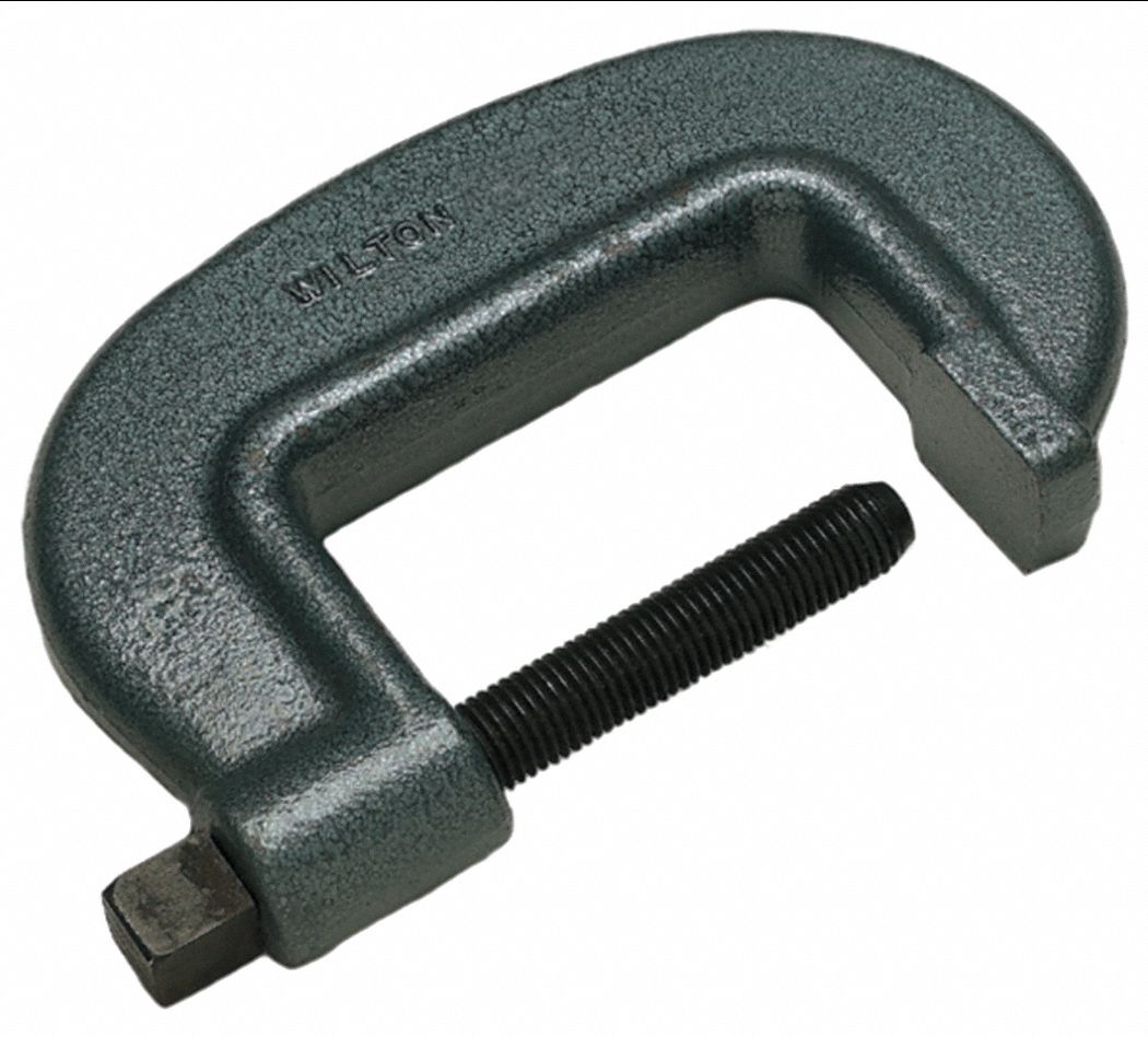 Extra Heavy Duty Steel CClamp, 12 3/8 in Max. Opening, 41/4 in