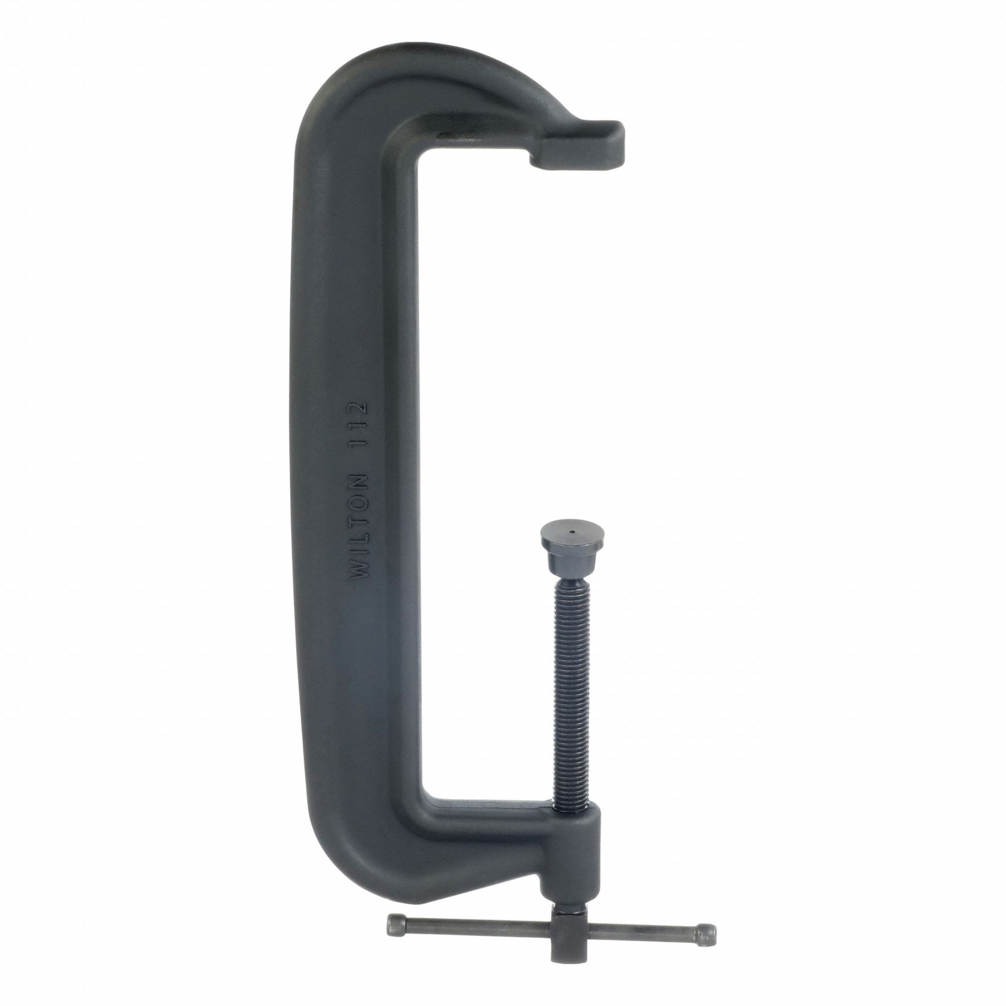 C-Clamp: Extra Heavy Duty, Flat, Swivel, Sliding T Handle, 7 in – 12 in Jaw Opening