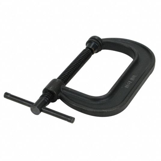 Regular Duty Steel CClamp, 10 1/8 in Max. Opening, 6 in Throat