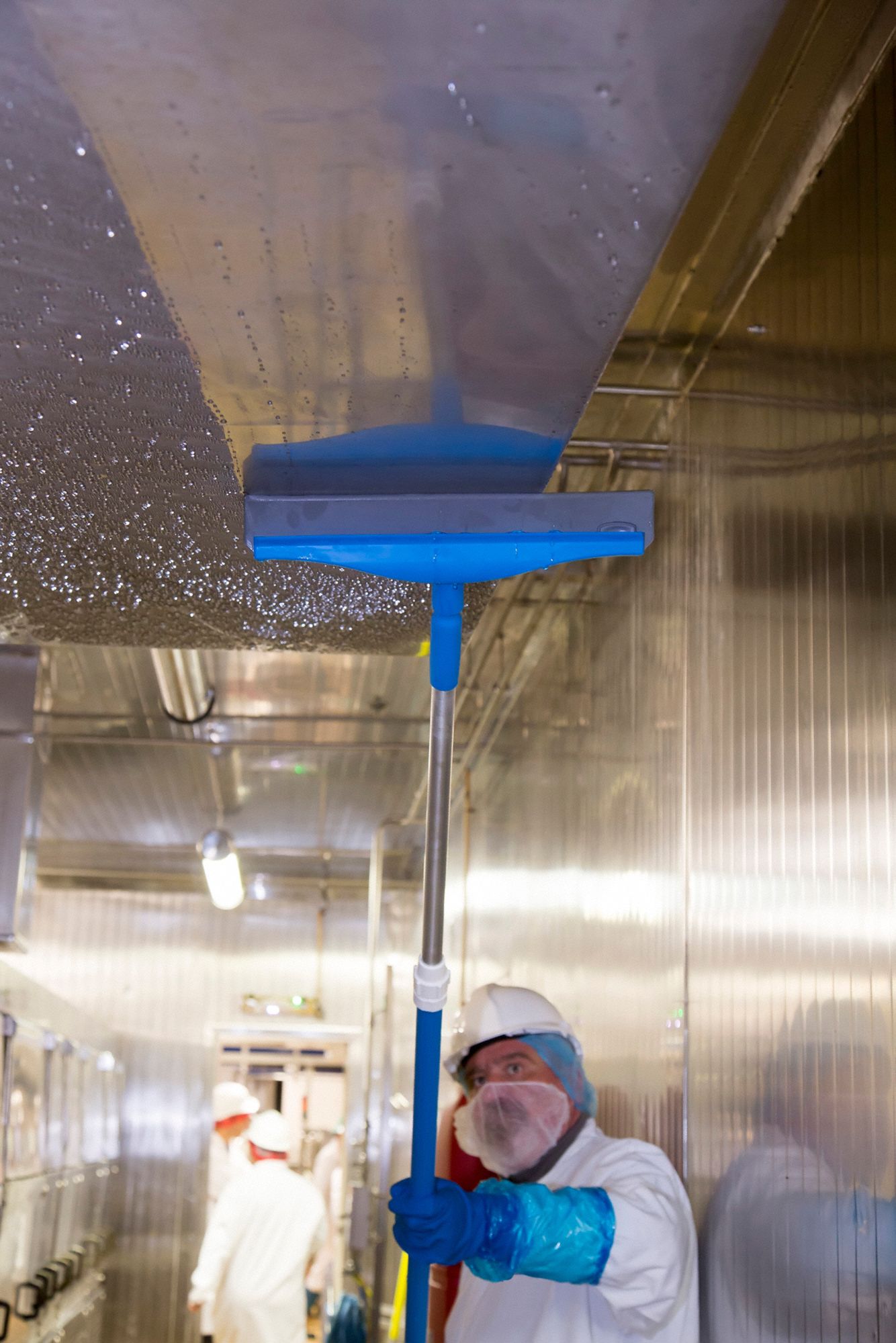 VIKAN 16 inW Straight TPE Rubber Ceiling Squeegee Without Handle, Red