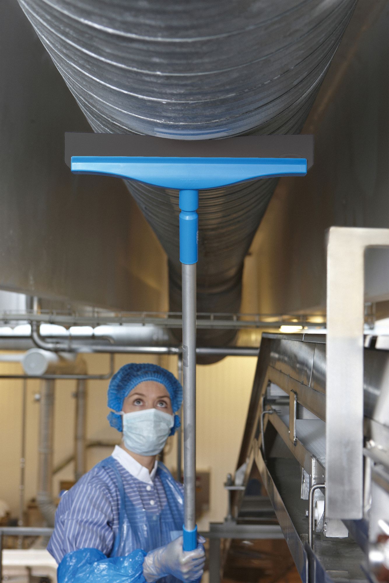 VIKAN 16 inW Straight TPE Rubber Ceiling Squeegee Without Handle, White