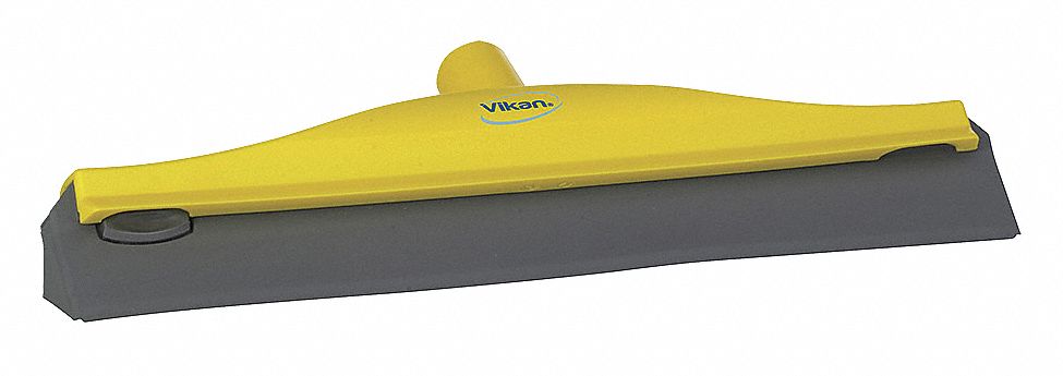 CEILING SQUEEGEE, 1 BLADE COUNT, THREADED, 16 IN BLADE W, TPE RUBBER, STRAIGHT, YELLOW