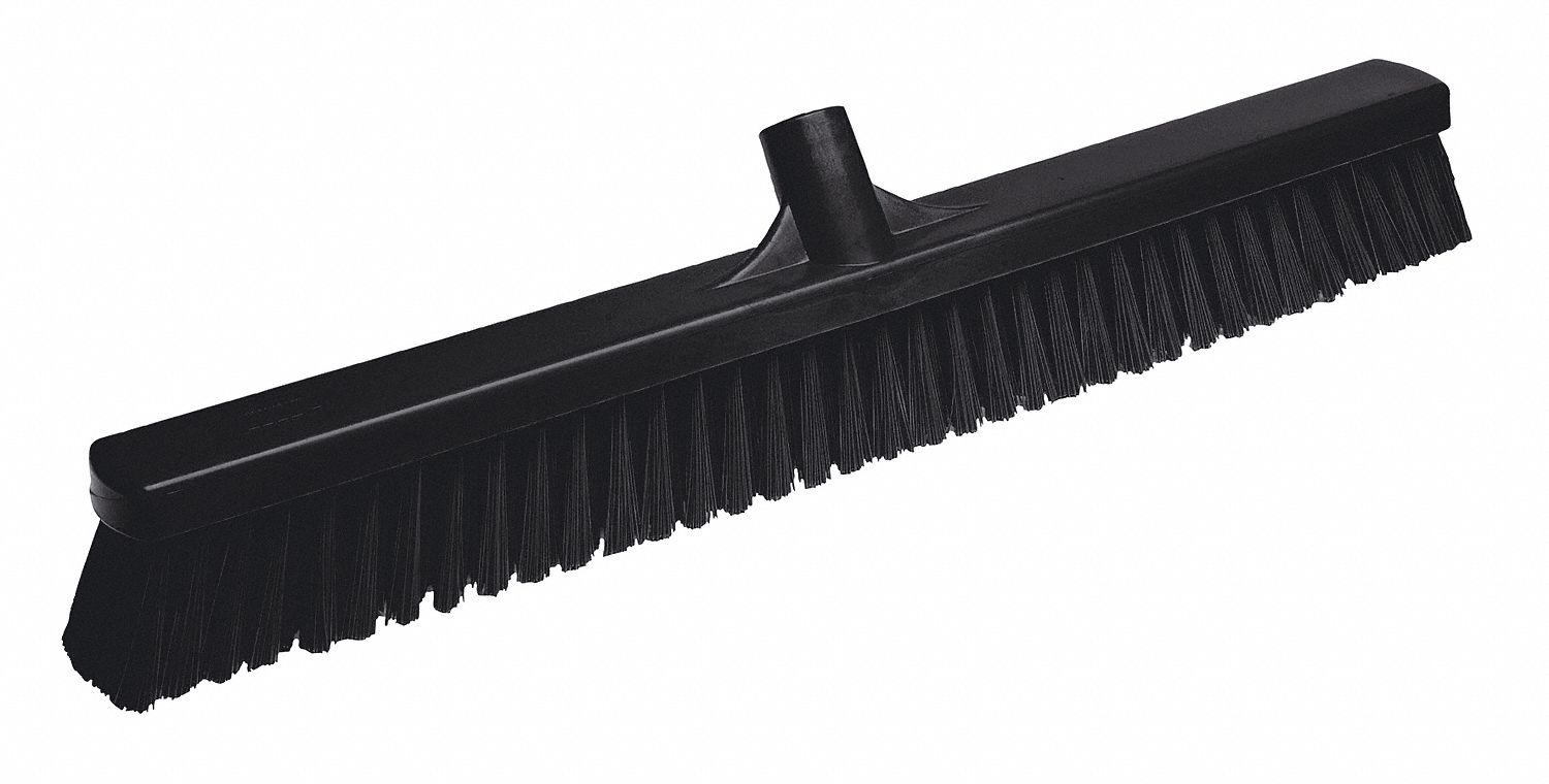 FLOOR BROOM 2X24IN MED BRISTL BLACK