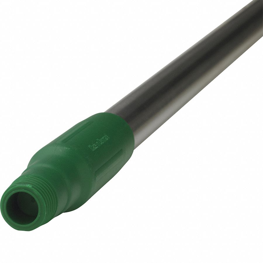 VIKAN Color Coded Handle 60 in Broom Handle Lg, European Thread, Green