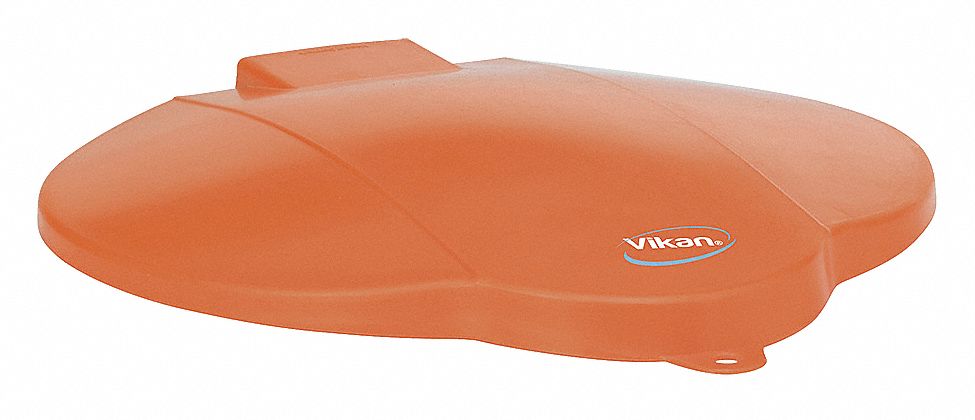 PAIL LID,ORANGE,12 1/4 IN DIAMETER