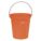 HYGIENIC BUCKET,3 1/4 GAL,ORANGE