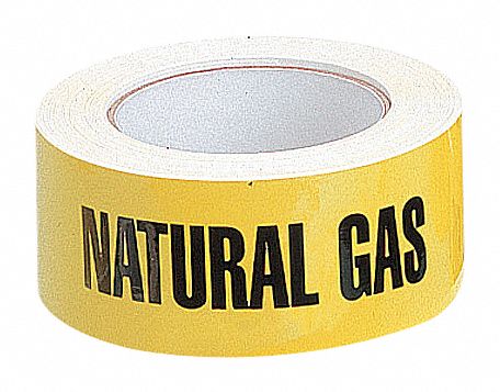PIPE MARKER,NATURAL GAS,YELLOW