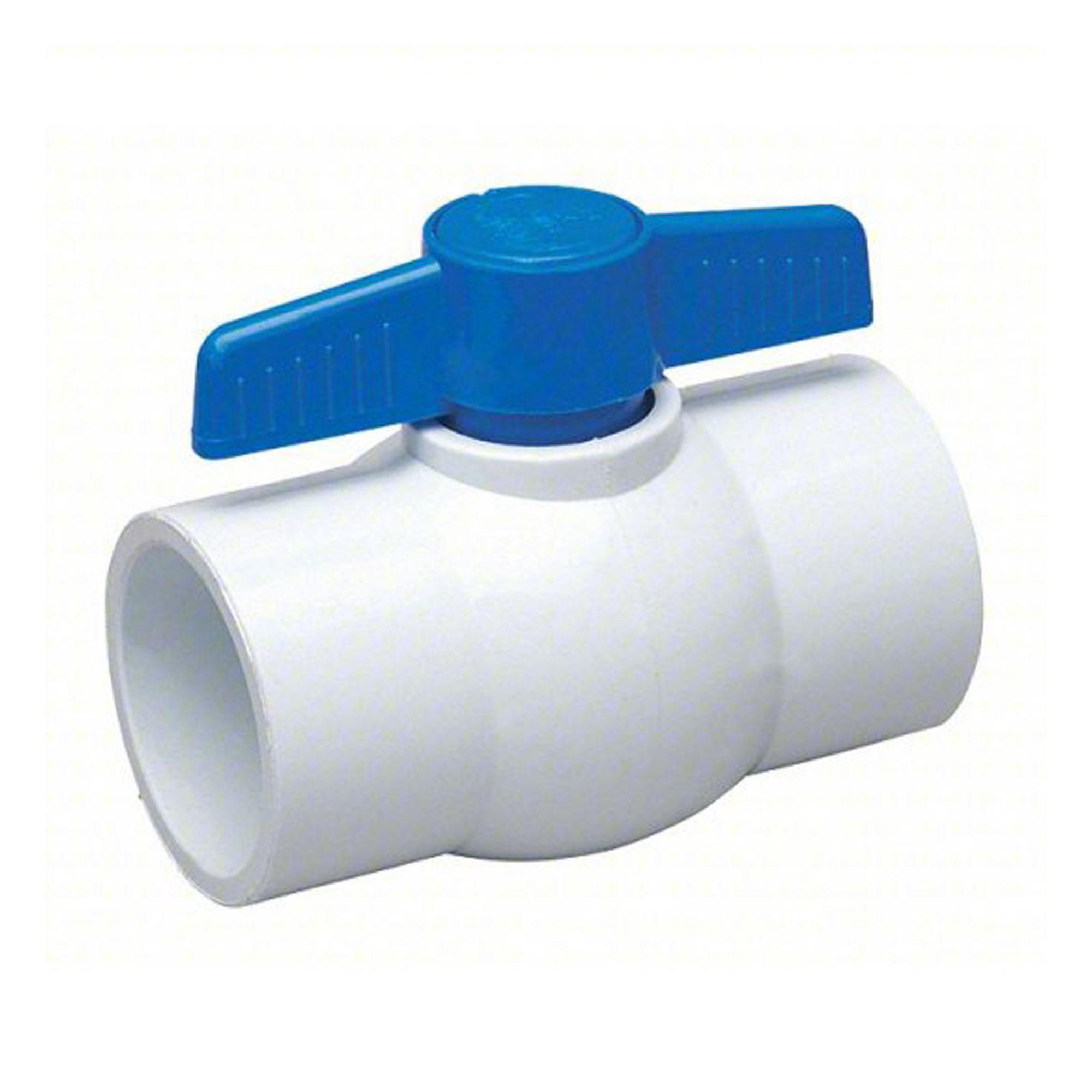 MANUAL TWO-WAY BALL VALVE: 2 IN, PVC, STRAIGHT, SOCKET X SOCKET, FULL PORT BALL PORT