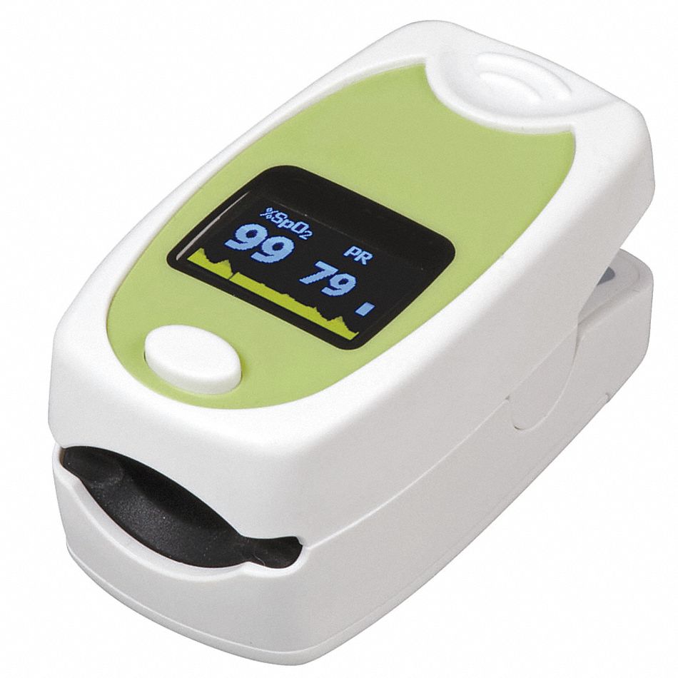Pulse Oximeter, Fingertip, Display Type 2Color Digital OLED, Measures