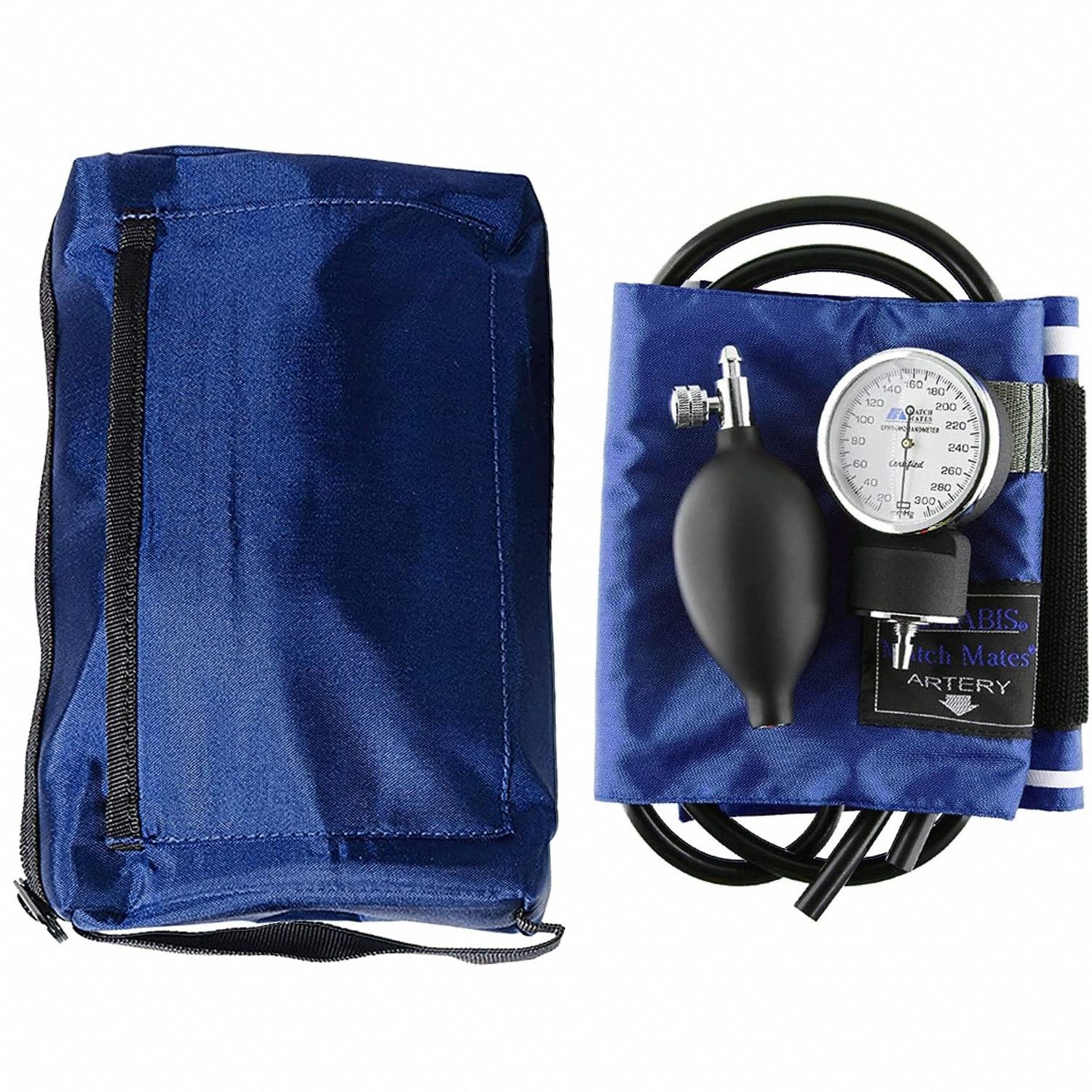 Blood Pressure Unit: Blood Pressure Unit, Arm, Adult, Nylon, Adult Cuff Named Size, Blue