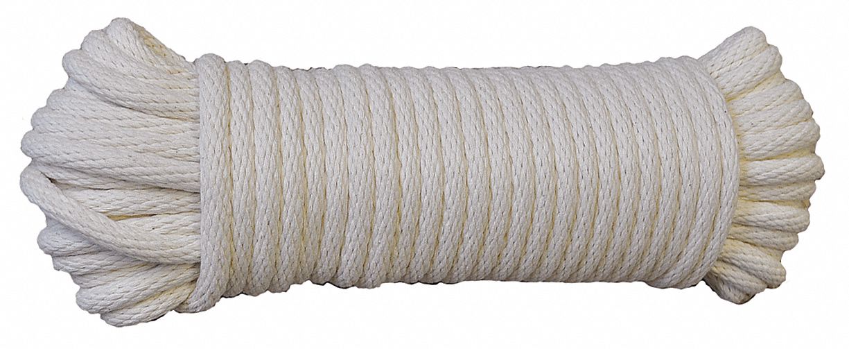 GENERAL PURPOSE UTILITY ROPE, ½ IN DIA, 100 LB WORKING LOAD LIMIT, 100 FT OVERALL L