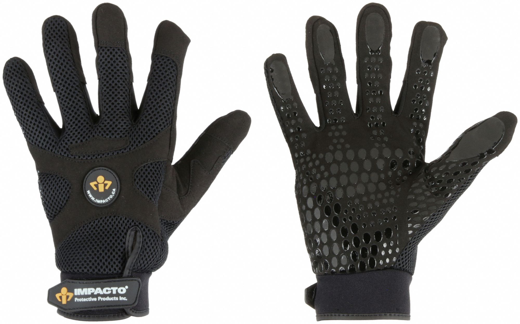 IMPACTO, XL ( 10 ), Mechanics Glove, Mechanics Gloves 18L046BG408XL Grainger