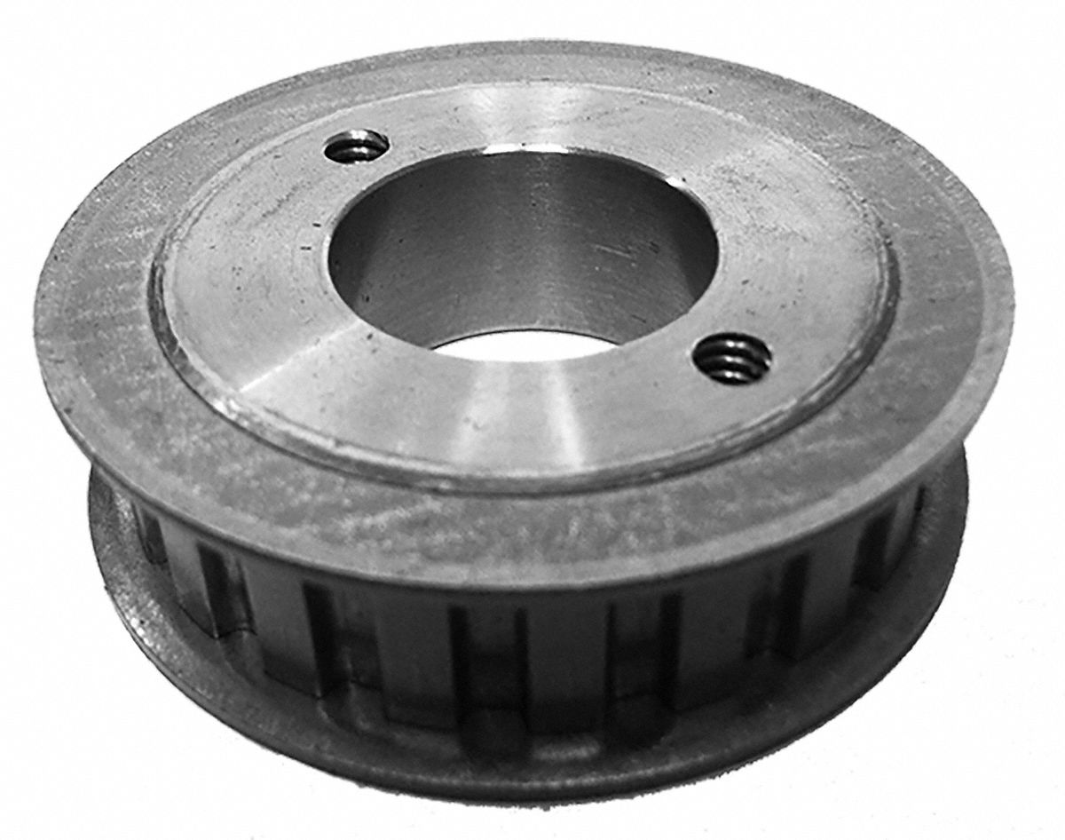 Timing Belt Pulley: Trapezoidal, Bushed, L For Belt Trade Size, For 1/2 in Belt Wd