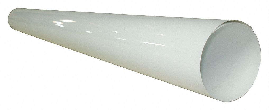 PIPE INSULATION JACKETING: PVC JACKET, FOR STRAIGHT RUNS FITTING, FOR 4½ IN MAX OD, WHITE