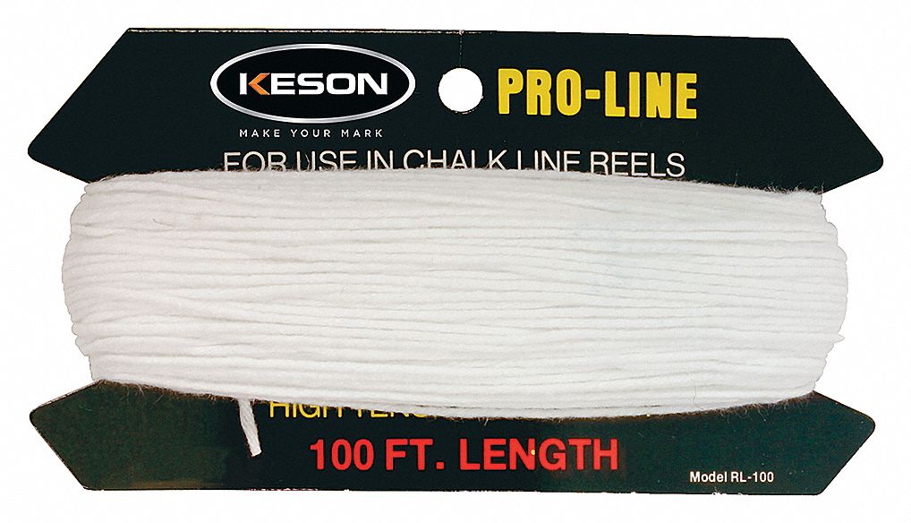 CHALK LINE,WHITE,100 FT.,FOR 6XGL1