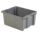 STACK AND NEST CONTAINER, 35.2 GAL, 30⅛ IN X 24 IN X 15⅛ IN, GREY, 300 LB STACK CAPACITY