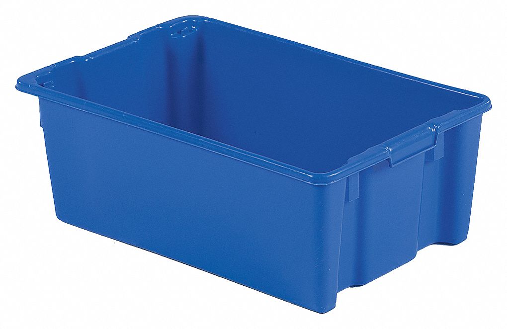 STACK + NEST CONTAINER,28X18X10,BLU