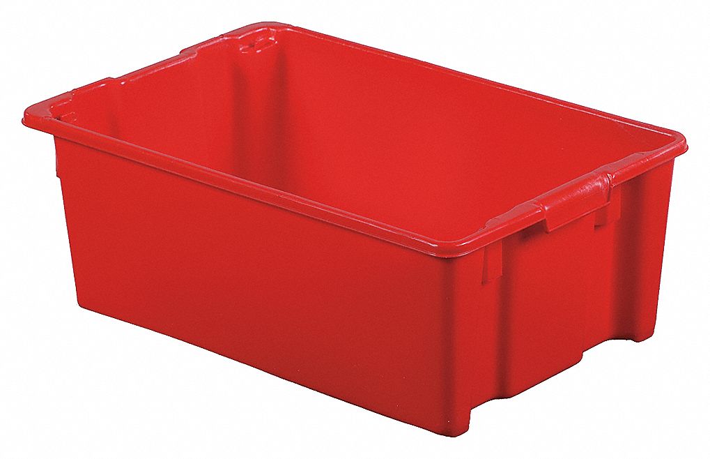 STACK + NEST CONTAINER,28X18X10,RED