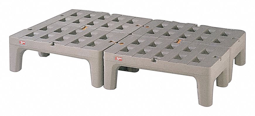 DUNNAGE RACK,1500 LB.,POLYETHYLENE,