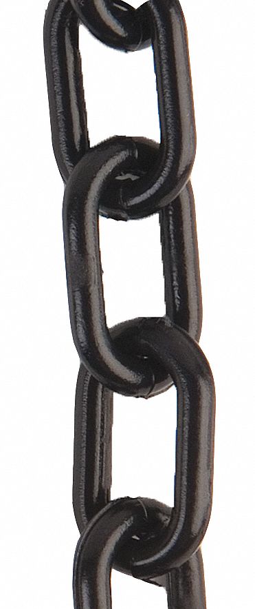 PLASTIC BARRIER CHAIN,BLACK,.75,50