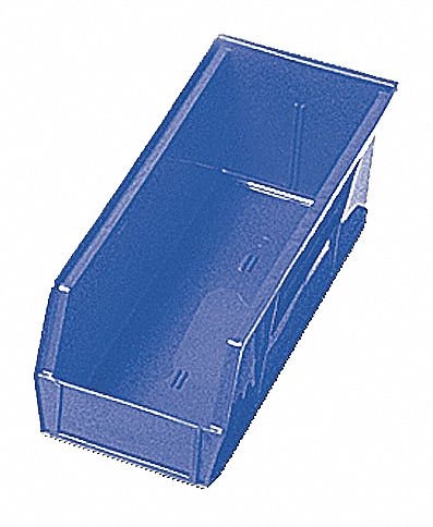 SHELF BIN,17-7/8L X 6-5/8W,BLUE