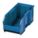 HANG AND STACK BIN, 16½ IN X 18 IN X 11 IN, BLUE, LABEL HOLDERS