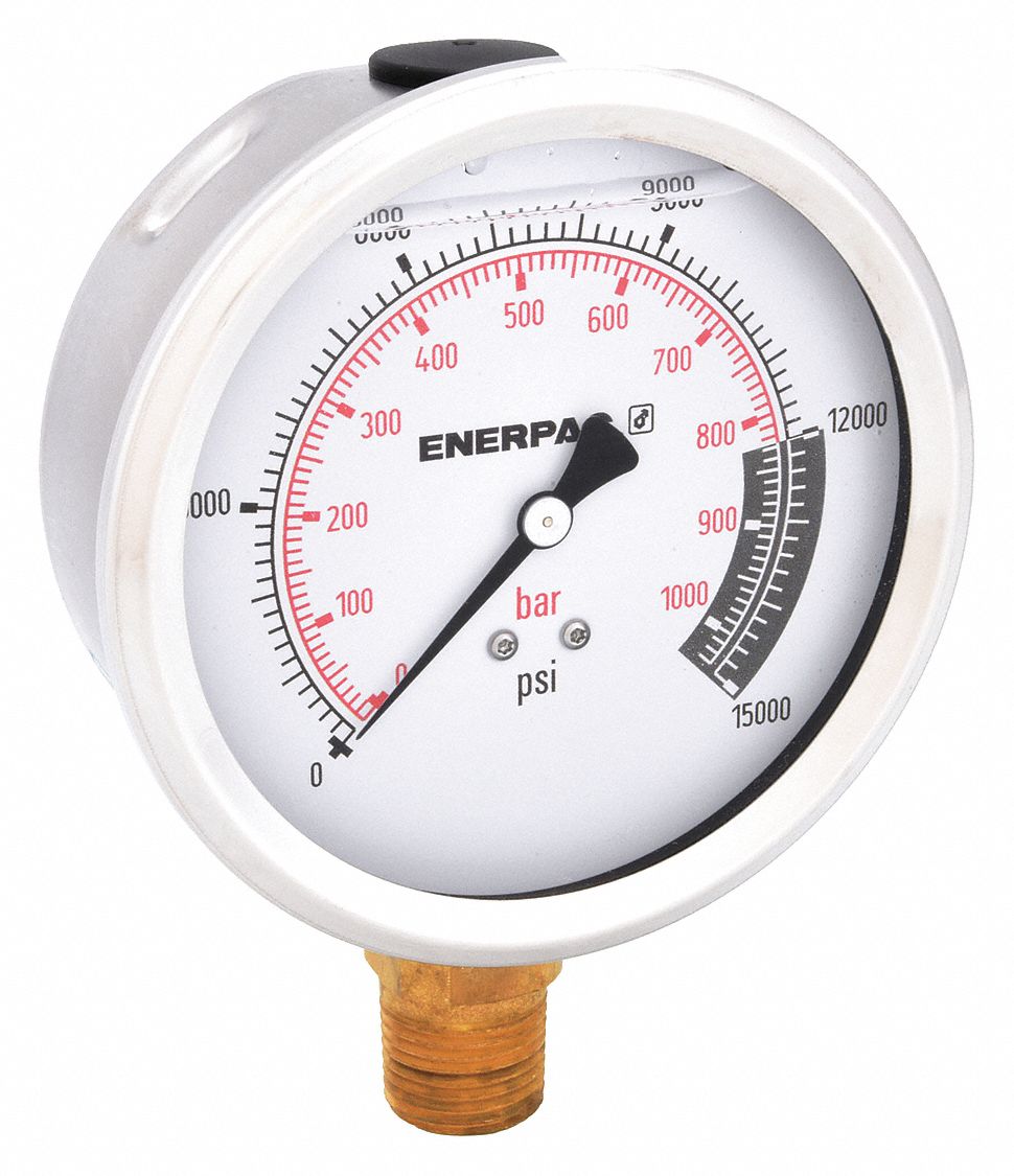 GAUGE PRESSURE HYD 4IN 0-15000PSI