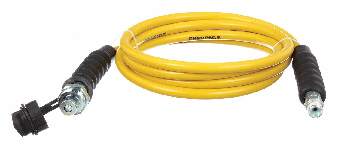 HYDRAULIC HOSE ASSEMBLY, ¼ IN ID, CH604 X NPTF, 20 FT L, BLACK, ⅜ X ⅜ IN FITTING